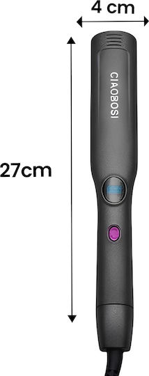 Avizar Glätteisen 60W In Keramik Integrierte Kamm Schnelles Aufheizen Schwarz