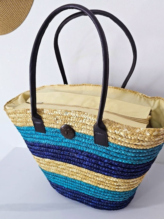 Rattan Damen Handtasche Handtasche Blau