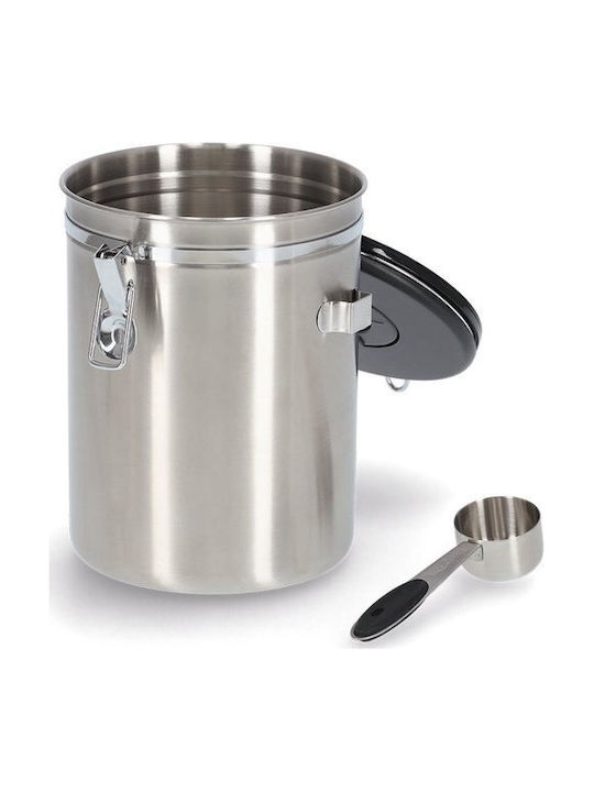 Zeller Coffee Jar with Lid Made of Brown Stainless Steel 2700ml