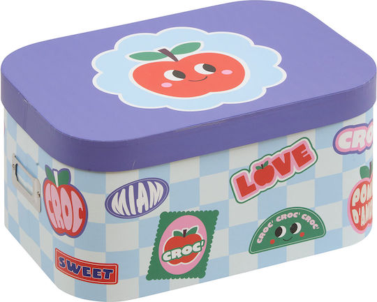 Children's Storage Box Made of Cardboard A-s Chachapop Light Blue 3 Pieces