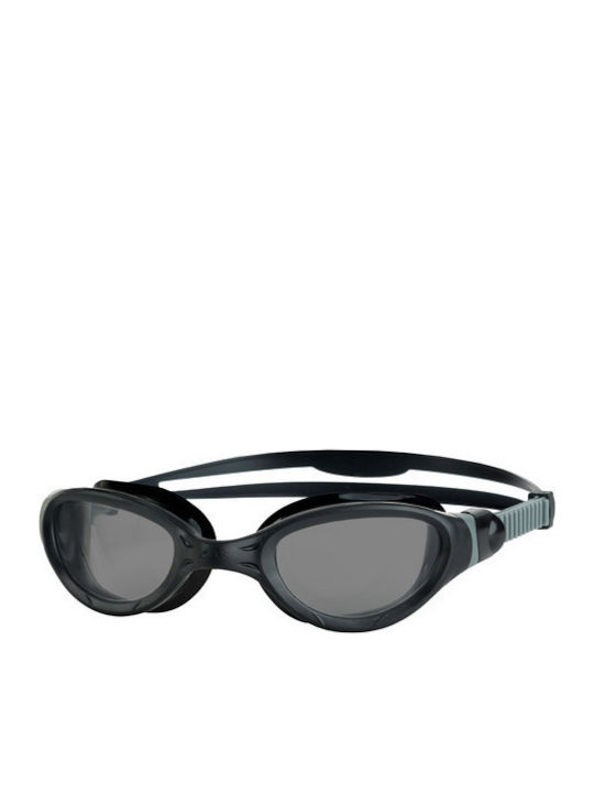 Zoggs Endura Swimming Goggles Adults Black/White/Smoke