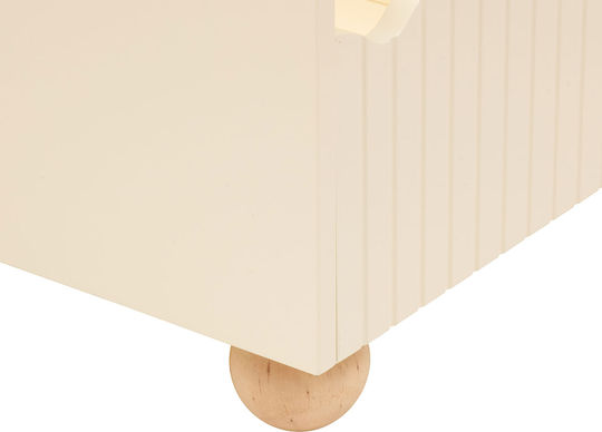 Children's Storage Box Made of Wood A-s Bouli Beige 60x36x30cm