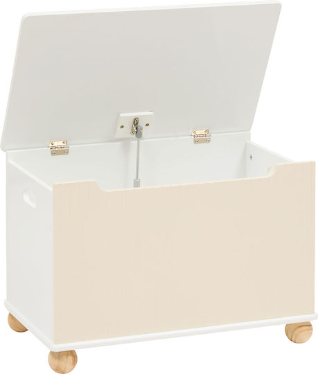Children's Storage Box Made of Wood A-s Bouli White 60x36x41.5cm
