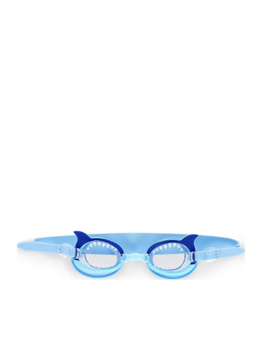 Legami Milano Swimming Goggles Adults with Anti-fog Lenses Light Blue