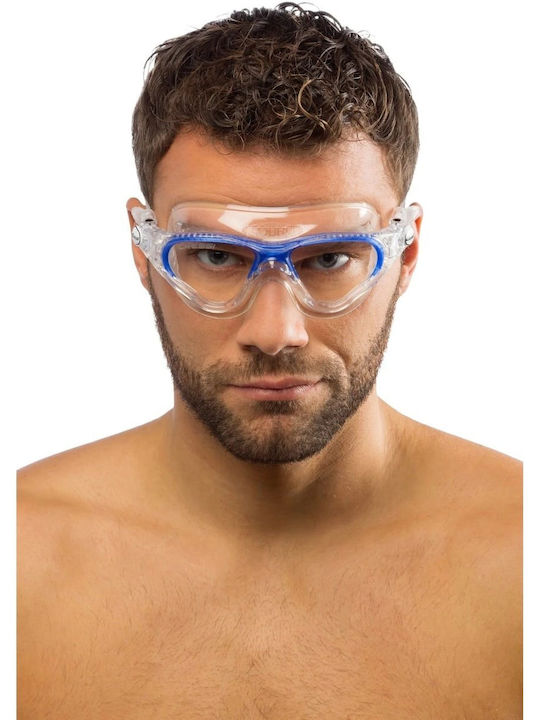 CressiSub Cobra Swimming Goggles Adults with Anti-Glare Lenses Blue