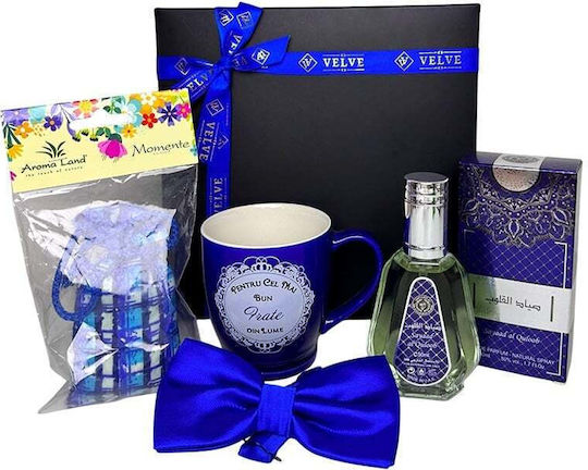Pachet Pure Love "Best Brother" Parfum Cană Personalizată Papion Odorizant Auto În Cutie Cadou