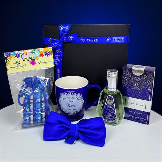Pachet Pure Love "Best Brother" Parfum Cană Personalizată Papion Odorizant Auto În Cutie Cadou
