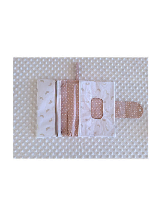 Babyvalia Fabric Case for Baby Wipes Diapers Golden Rainbows