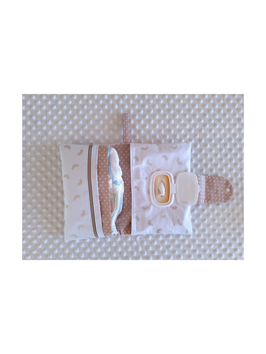 Babyvalia Fabric Case for Baby Wipes Diapers Golden Rainbows