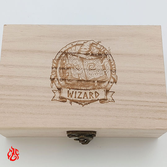 Holzkiste Würfel Wizard Laser Druck Klassen Dungeons & Dragons