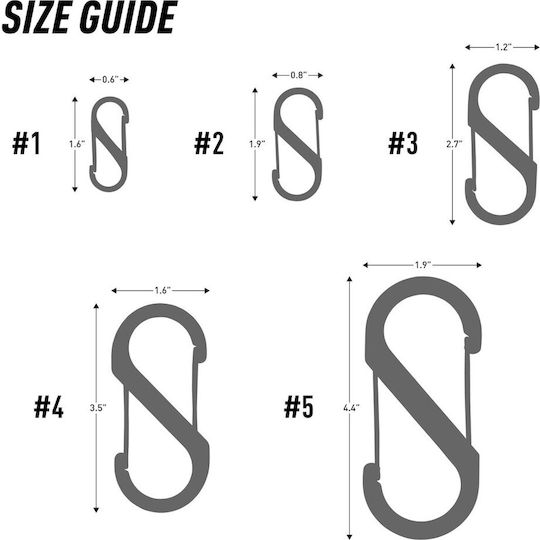 Niteize S-Biner Auxiliary Carabiner 1pcs