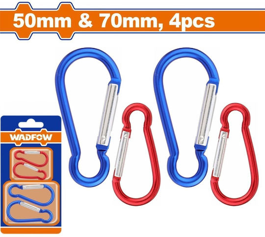 Wadfow Set of Colored Climbing Hooks 50mm + 70mm Set of 4 Pieces Wql2k01