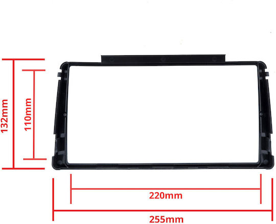 Einparts Autoradio-Einbaurahmen Skoda Octavia 2004-2013 Yeti 2009-2017 Clips
