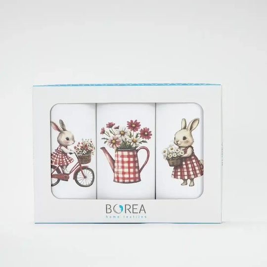 Borea Picnic Ποτηρόπανο σε Λευκό Χρώμα 50x70cm 3τμχ Borea Picnic Ποτηρόπανο σε Λευκό Χρώμα 50x70cm 3τμχ