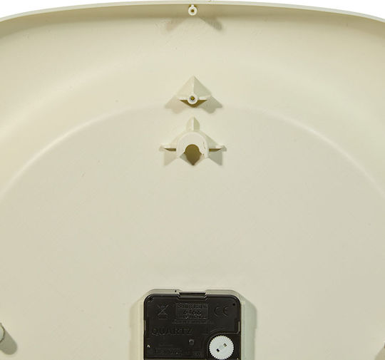A-s Mifo Часовник На Стена Пластмасов Екрю Ø39cm
