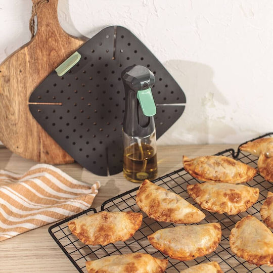 Βάση Ψήσιμο Φριτέζα Ζεστό Αέρα Lekue 1010156 22x22 Cm 20/+220°c Σιλικόνη Γκρι