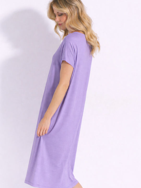 Jeannette Lingerie Summer Women's Nightgown Levander
