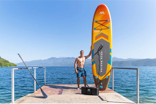 Aqua Marina AMgo Turbo 366 + BlueDrive S Inflatable SUP Board / Kayak with Length 3.66m Orange