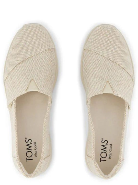 Espadrile Dama Din Material Textil Bej