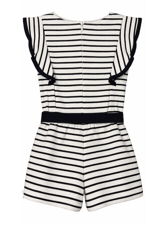 Kids' Fabric Jumpsuit Shorts/Bermudas White