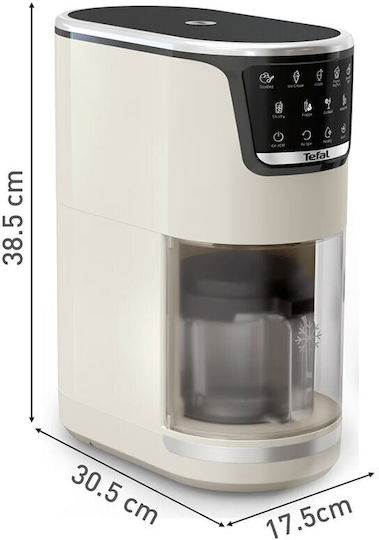 Tefal Dolci Ice Cream Maker 3x1.4lt Brown