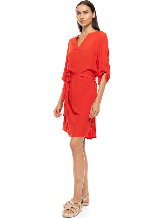 Pink Label Damen Kaftan Strand Red