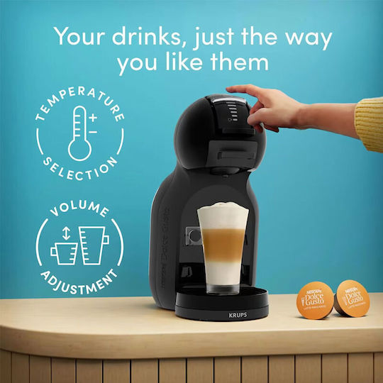 Krups Mini Me Capsule Coffee Machine for Dolce Gusto 15 Bar Pressure Black