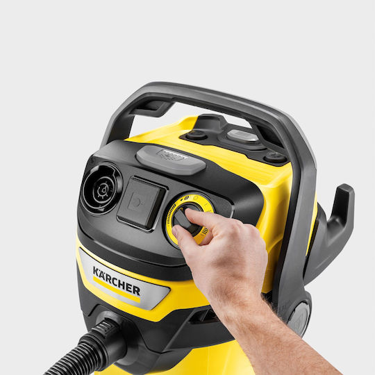 Karcher WD 5 Control P 25/5/22 Σκούπα Στερεών 1200W με Ανοξείδωτο Κάδο 25lt
