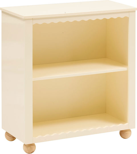 A-s Bouli Βιβλιοθήκη Δαπέδου Ξύλινη Μπεζ 60x30x65cm