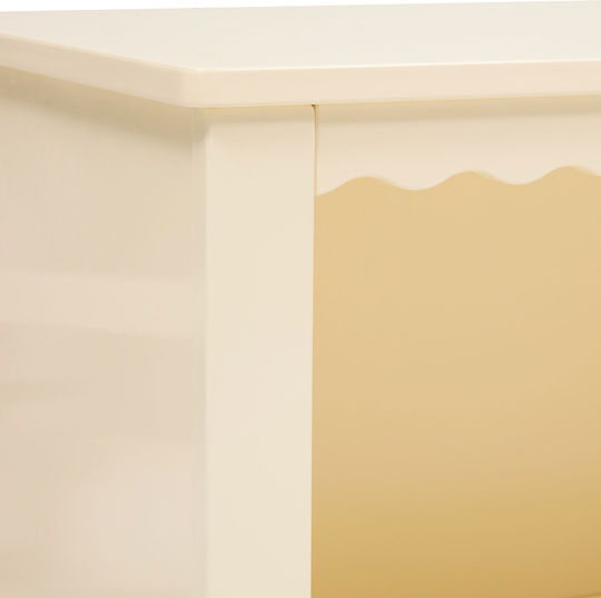 A-s Bouli Βιβλιοθήκη Δαπέδου Ξύλινη Μπεζ 60x30x65cm