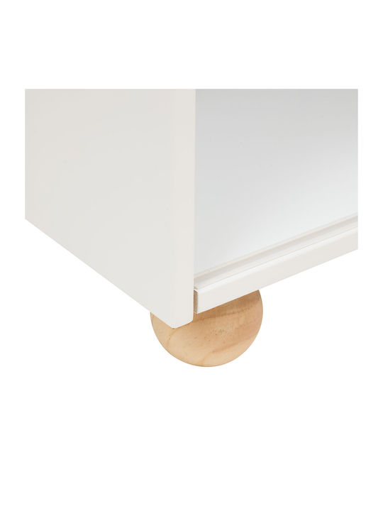 A-s Bouli Floor Bookcase Wooden Beige 69.5x30x101cm