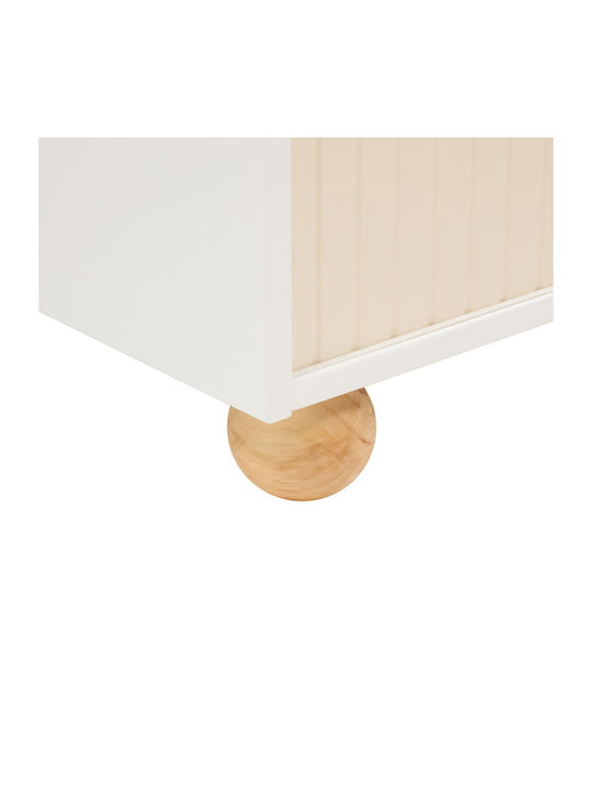 A-s Bouli Βιβλιοθήκη Δαπέδου Ξύλινη Μπεζ 60x30x75.5cm
