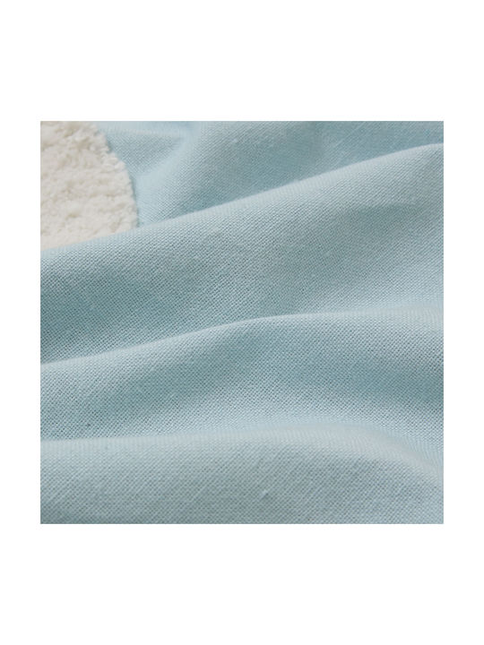 Kids Blackout Curtain A-s Tufy with Grommet Tops Light Blue 140x260cm