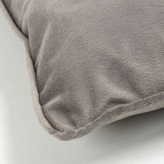 InTheBox Sofa Cushion Simply Franco in Gray Velvet 45x45cm
