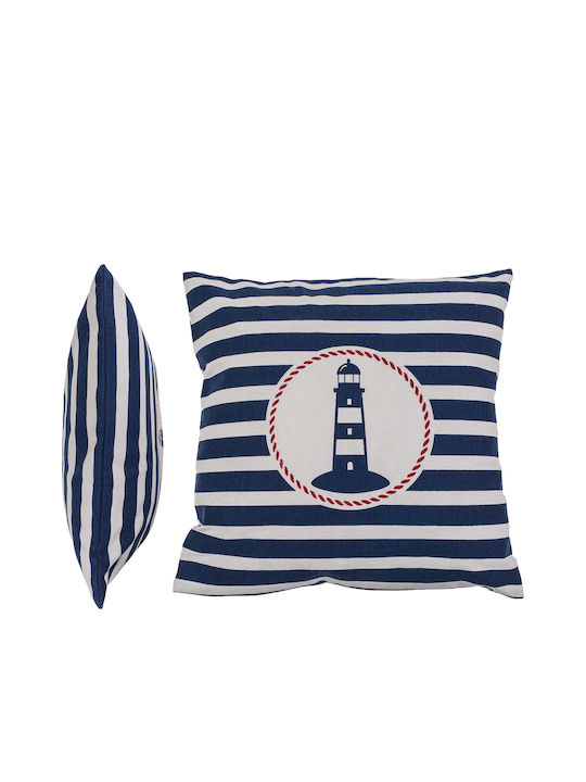 Out of the Blue Sofa Cushion White-Blue 40x40 cm