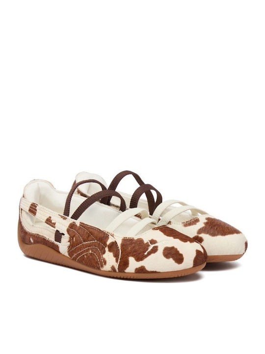 Kids Pumps & Ballerinas with Elastic Strap Fabric White Speedcat Ballet