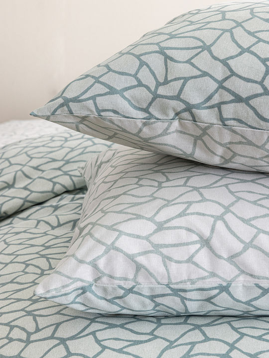 Palamaiki Fl6296 Set Pillowcases with Envelope Cover Green 51x72cm
