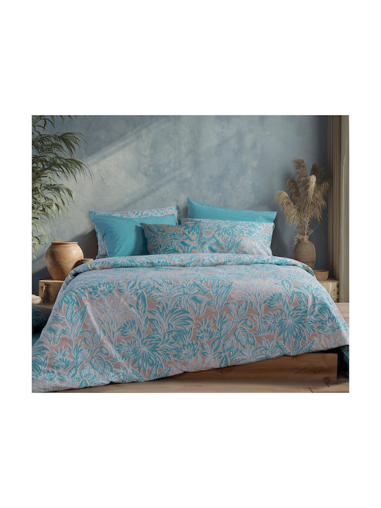 Nef-Nef Homeware Charisma Kissenbezug mit Umschlagumschlag Blau 52x72cm