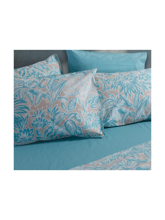 Nef-Nef Homeware Charisma Kissenbezug mit Umschlagumschlag Blau 52x72cm