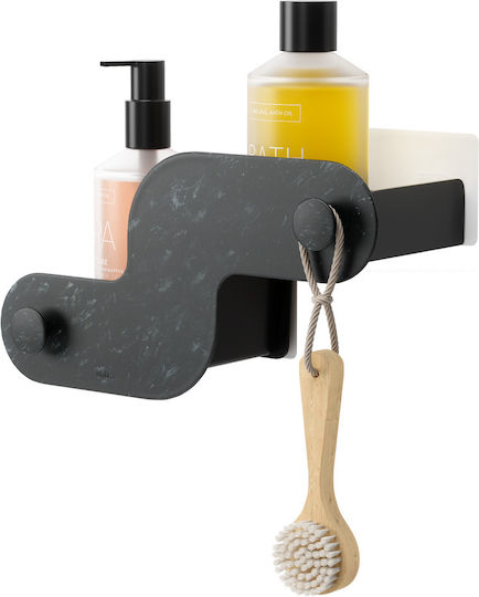 Umbra Wall Mounted Bathroom Shelf Plastic 30x13x13cm Black