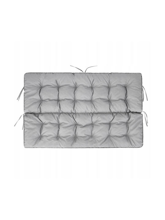 Garden Sofa Cushion with Backrest Gray