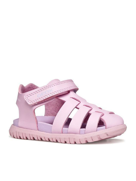 Geox B Sandal Fusbetto Ανατομικά Ροζ