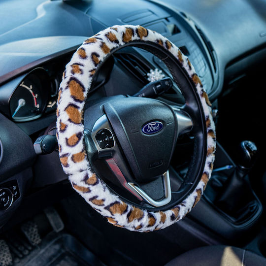 Extremo Tuning Husă Volan Auto Sintetică Albă