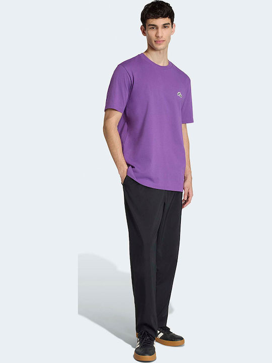 Grafisches Sportliches T-Shirt Lila