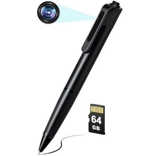 Cameră Ascunsă Stilou Full HD Iuni W9 Pro 64GB Înregistrare Video-Audio Fotografii