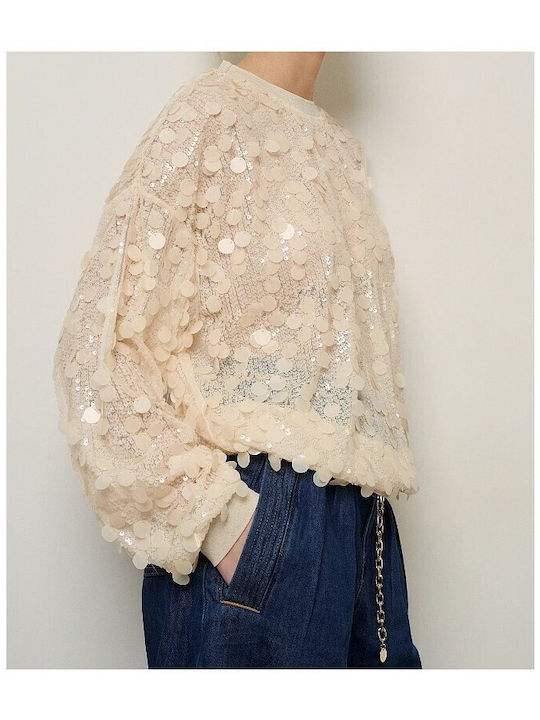 Women's Long Sleeve Blouse Ivory
