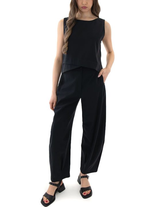 Women's Sleeveless Blouse Black