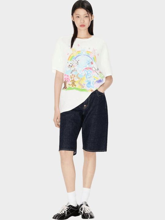 Cartoon Women's T-shirt White