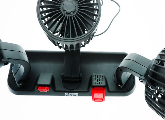 Einparts Triple 12v Car Fan Adjustable Modes