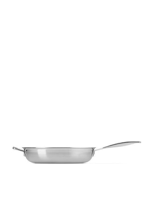 Le Creuset Τηγάνι από Ανοξείδωτο Ατσάλι με Καπάκι 30cm